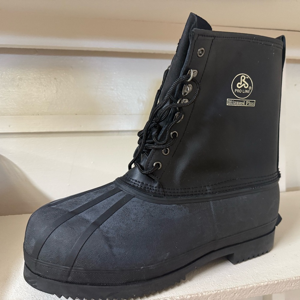 Men's Pro Line Black Blizzard Proof PAC Boots